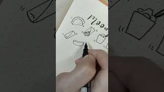 Food doodle Mood Journaling #shorts