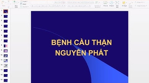 Bài giảng: Bệnh Cầu Thận Nguyên Phát | PGS. TS. Hoàng Bùi Bảo
