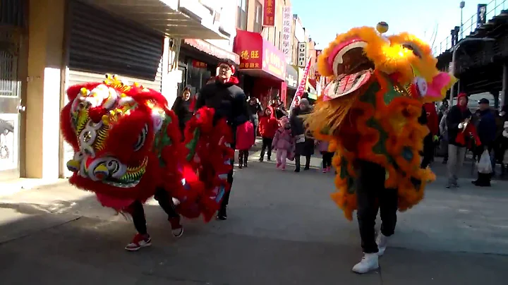 New York NYC Chinese Lion Dance 2017