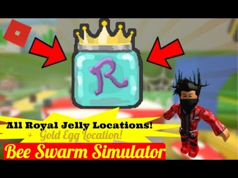 Roblox Bee Swarm Simulator All Royal Jelly Locations Gold Egg