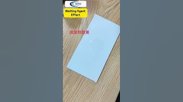 Multifunctional Surfactant Wetting Agent Effect  #coating #surfactants #additives #wetting