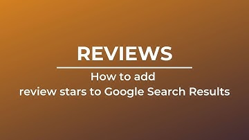 REVIEWS: How to add stars to Google Search Results