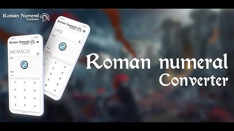 Roman numerals converter