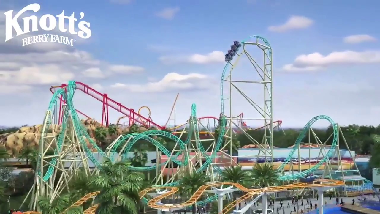HangTime at Knott's Berry Farm New Dive Coaster Animation Trailer YouTube