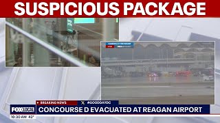 Reagan National Airport Concourse Evacuated After Suious Package Found