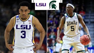 Preview: No. 2 Michigan State vs No. 3 LSU in Sweet 16 of NCAA tournament