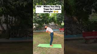 𝗗𝗢𝗡’𝗧 𝗦𝗞𝗜𝗣 𝗬𝗢𝗨𝗥 𝗣𝗥𝗔𝗖𝗧𝗜𝗖𝗘 😅 𝗕𝗘 𝗖𝗢𝗡𝗦𝗜𝗦𝗧𝗘𝗡𝗧💪#shorts #viral #yoga🧘‍♂️ Profile