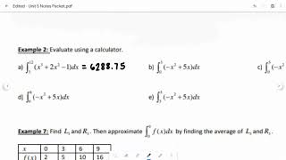 Calc AB Unit 5 Day 3 Notes