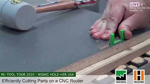 Efficient Nesting on a Holz-Her Dynestic Router (Live Aug 28, 2020)