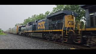 6:55 Csx M626 with Bnsf-6068/Csx-5450/csx-525/Csx-7282/Csx-6137/Bnsf-9377 east at attridge RD MP 382