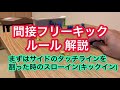 消しサカルールブックシリーズ「間接フリーキック編」サイドからのキックイン&ゴールキックのルールを細かく解説!消しゴムサッカーの世界(63)