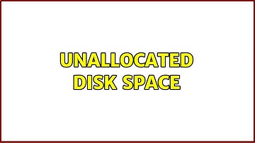 Ubuntu: Unallocated disk space