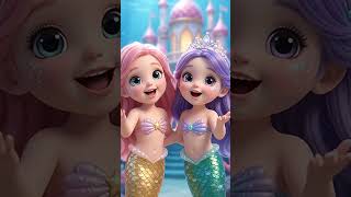Mermaid friends are ready to night ||Children rhymes #kidssongs #shortsvideo