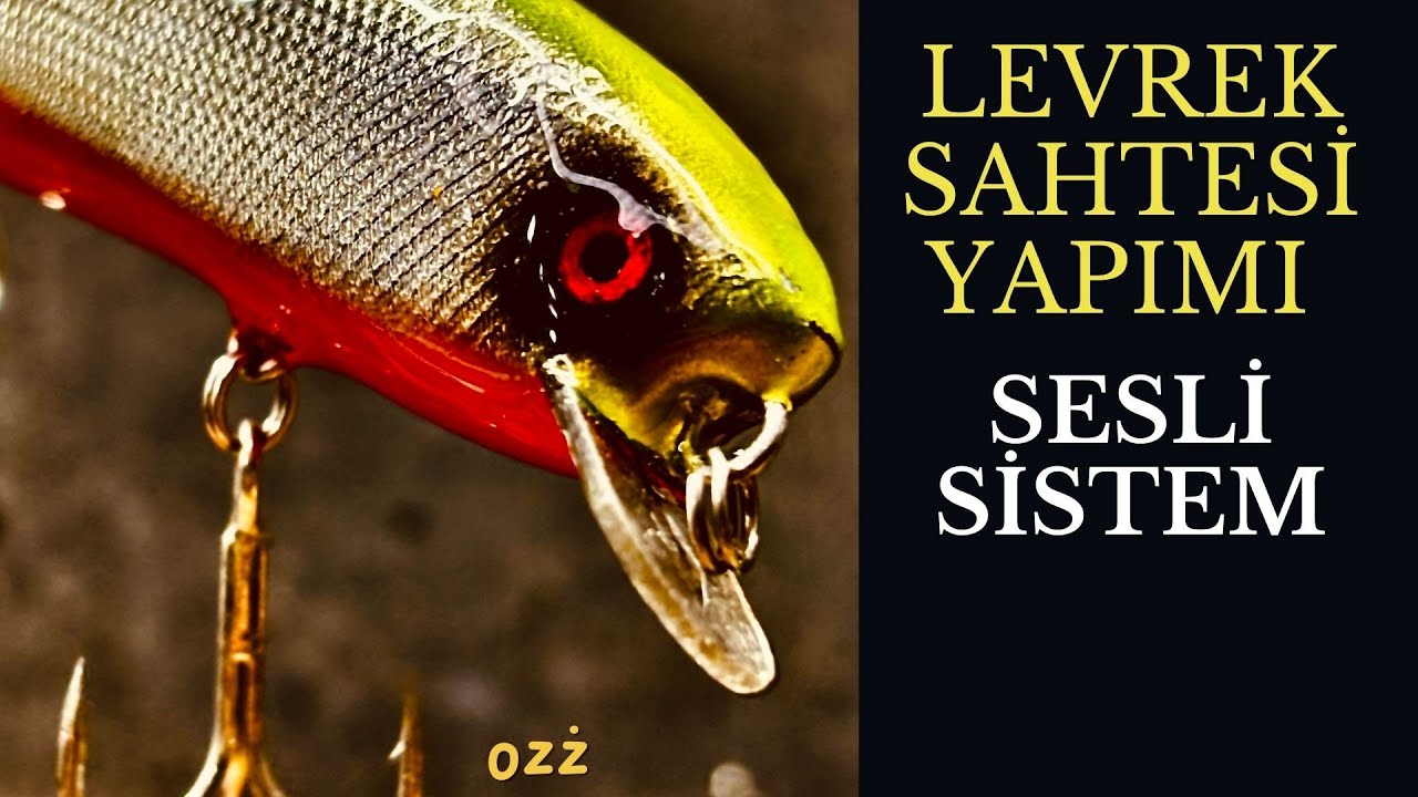 LEVREK SAHTESİ YAPIMI-Sahte balık yapımı Handmade,sea  bass making wood baits,