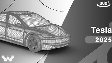Tesla Model 3 Perfomance 2024 HQ 3d model wireframe