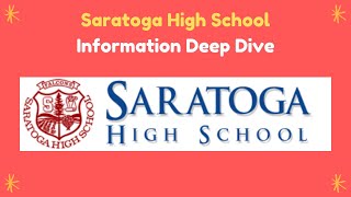 [Think Academy] Saratoga High School - Information Deep Dive