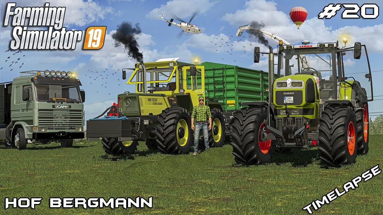 Сбор ТРАВЫ для СЕНОСУШИЛКИ с @kedex | Hof Bergmann | Farming Simulator 19 | Эпизод 20