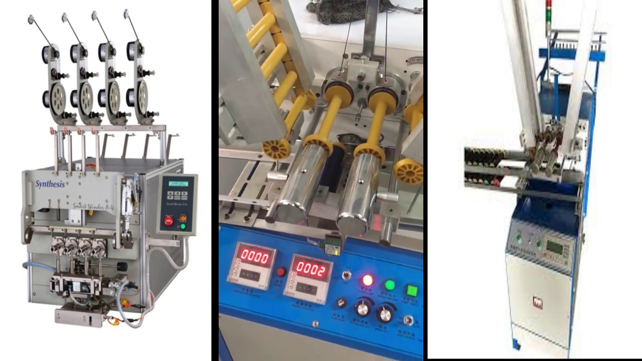 bobbin winding machine // two bobbin at a time winding machine
