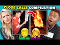 College Kids React to the CRAZIEST Close Calls Compilation (Will They Fail?)