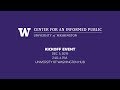 Center for an Informed Public kick-off event