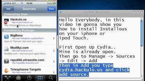 How to install Installous on your Iphone/Ipod Touch