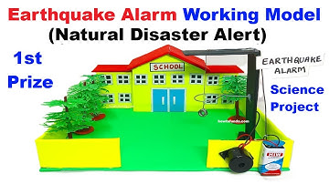 earthquake alarm working model (best natural disaster alert project ) science exhibition howtofunda