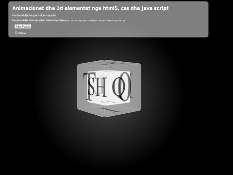 HTML 5 CSS3 And Java Script (Animation And 3d Elements) [part 2/7]