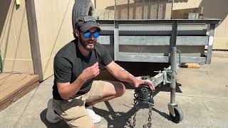 TOPICK Universal Trailer Coupler Lock fits couplers — perfect for RVs, campers, or utility trailers