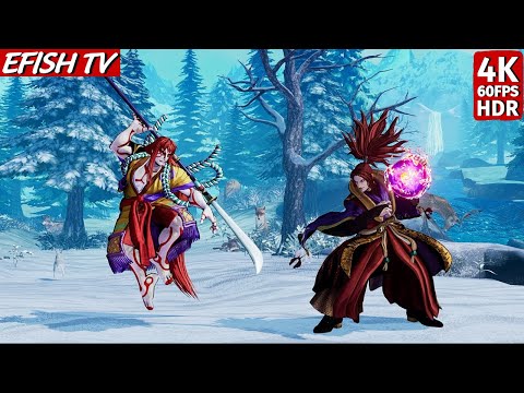 Senryo Kyoshiro vs Amakusa (Hardest AI) - Samurai Shodown | 4K 60FPS HDR