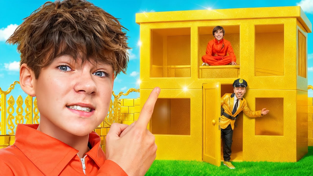 ЗАПЕРТЫ В ЗОЛОТОЙ ТЮРЬМЕ! Сможем ли Мы Сбежать?