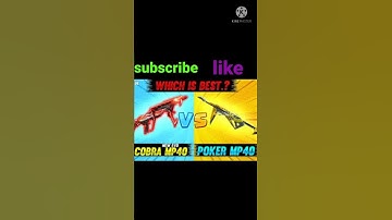 cobra mp40 vs poker mp40 #shorts #mtpritamgaming #freefire