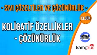 Solubility - Colligative Properties | Liquid Solutions and Solubility | AYT Chemistry Camp | Day 13