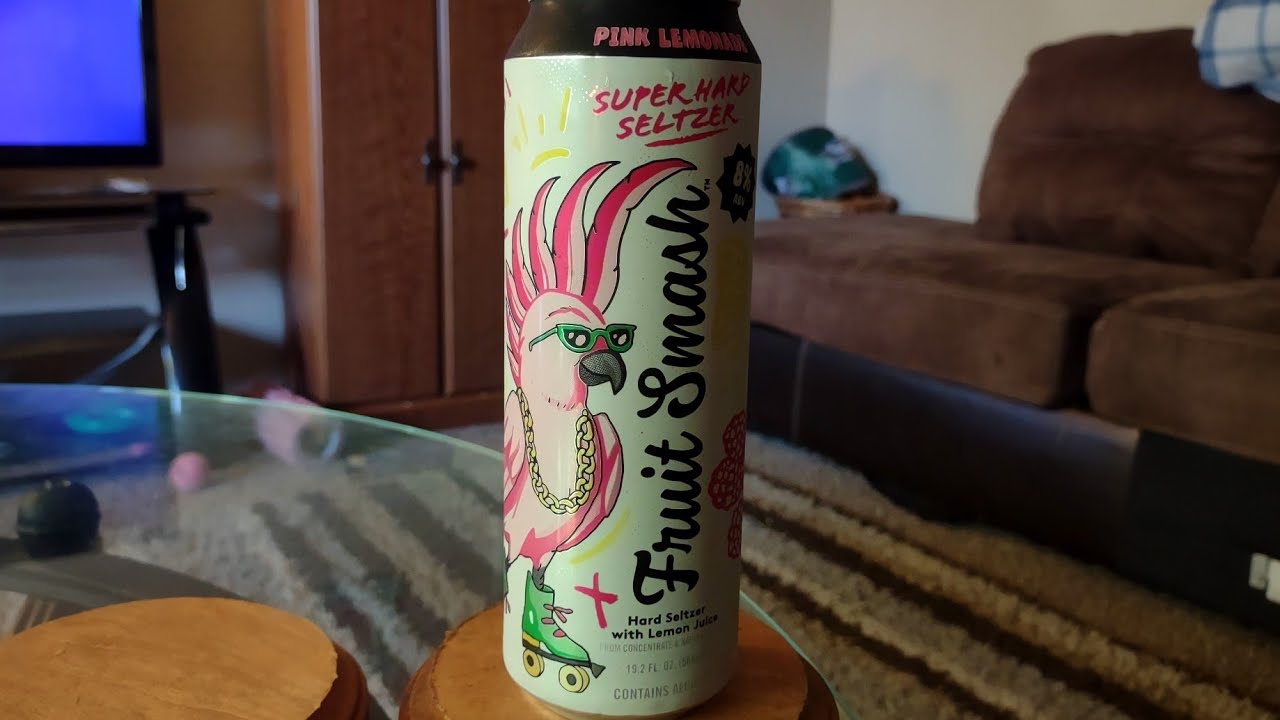 Fruit Smash Super Hard Seltzer Pink Lemonade Review YouTube