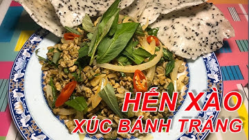 Cách làm HẾN XÀO XÚC BÁNH TRÁNG nhanh gọn, đơn giản, ai cũng làm được - Cuộc Sống Mỹ - Cook #withme