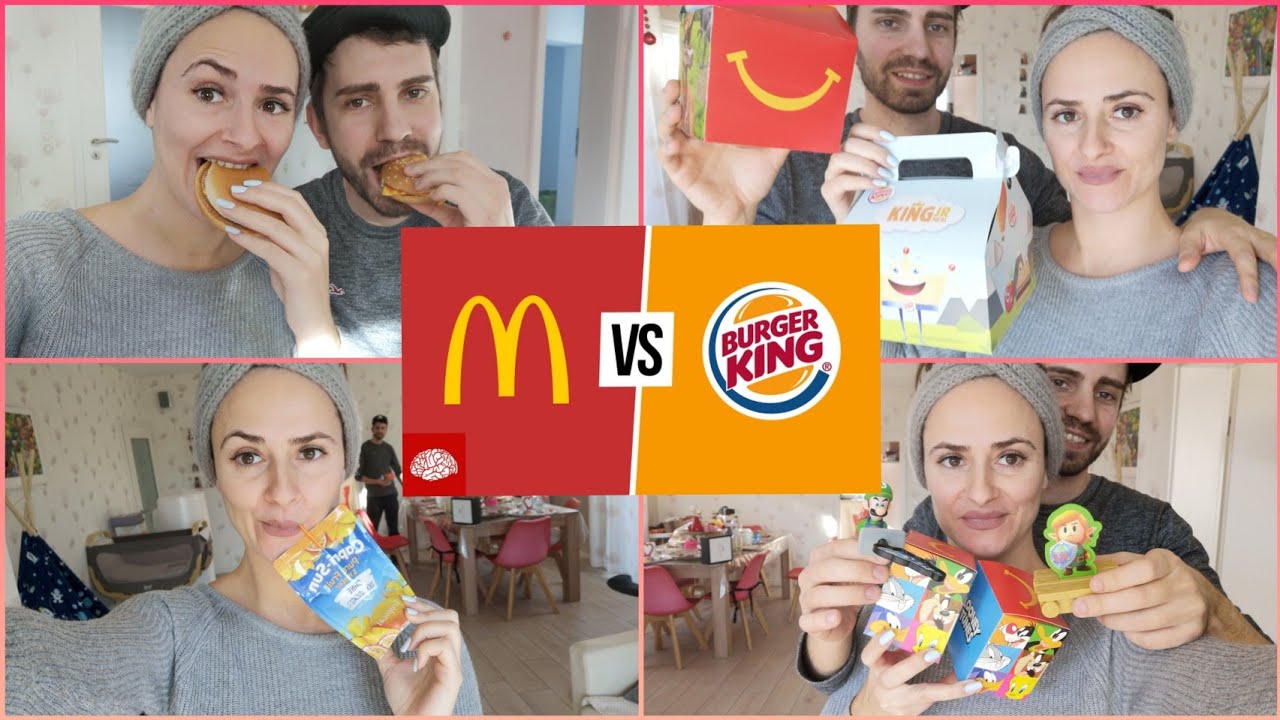 MC DONALDS VS BURGER KING HAPPY MEAL & KING JR. MEAL Marytuga YouTube
