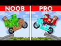 MIKEY vs JJ Family - Noob vs Pro: BIKE HOUSE Build Challenge in Minecraft