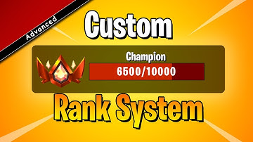 CUSTOM Rank System in Fortnite - UEFN Tutorial