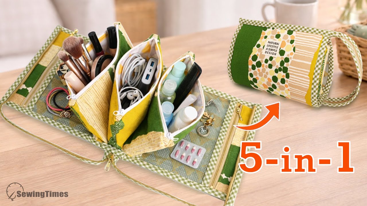 Организуй всё! DIY дорожный ролл-ап органайзер «всё-в-одном» своими руками