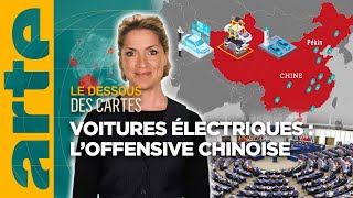 Voitures électriques : l'offensive chinoise | L'essentiel du Dessous des Cartes | ARTE
