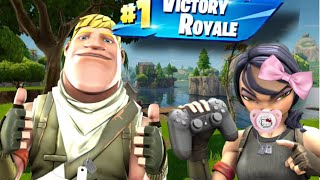 HOW I GOT MY 4 YEAR OLD SISTER HER first EVER WIN (getting better at Fortnite)