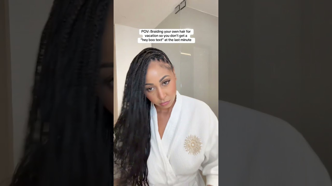 I did my own micro tree braids for vacation 