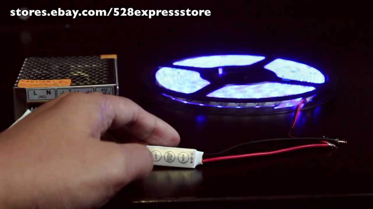 12v mini led controller dimmer for 3528 5050 sinlge color 12v led lights ebay