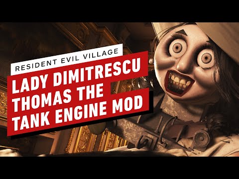 Resident Evil Village: Lady Dimitrescu Thomas the Tank Engine Mod Gameplay