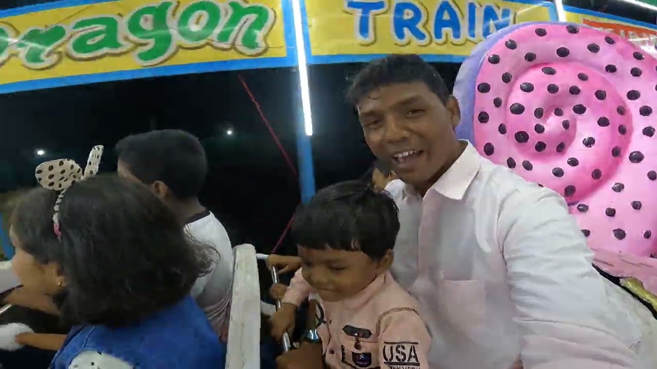 DRAGON RIDE WITH MY SON... @SABUJKALYANSANGHA near Telco Club Ground. MahaNavmi