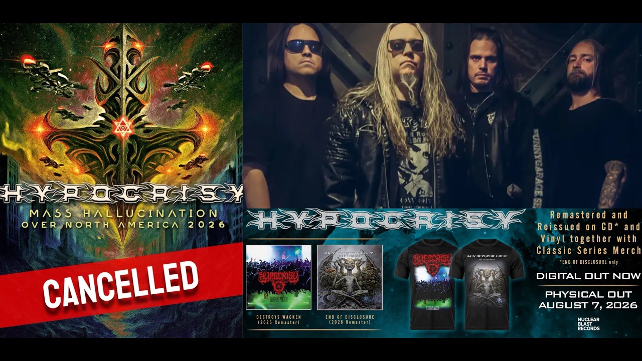 Cover Hypocrisy cancel North American Tour  “We’re devastated”