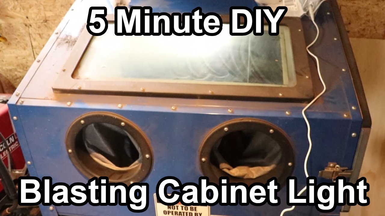 5 Minute DIY Light for Harbor Freight & Princess Auto Sandblasting YouTube