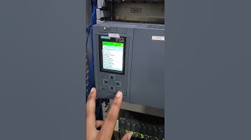 Siemens S7-1500 CPU - Check memory #siemens #plc #automobile #automation #industrial automation