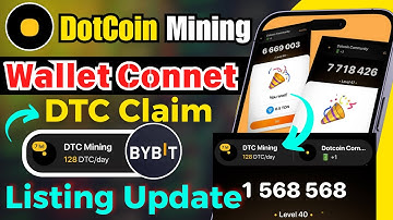 Dotcoin Mining Wallet Connect | DTC Mining Claim | DTC Withdraw | Dotcoin Minig Listing Update