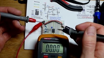 Blue LED 5mA Current Source Op Amp Circuit Multimeter Measured
