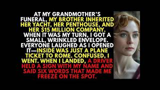 “At Grandma’s Funeral My Brother Got $15M—All I Got Was a Plane Ticket That changed everything